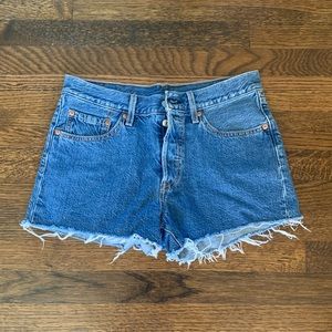 Levi’s 501 Cut Off Button Front Jean Shorts